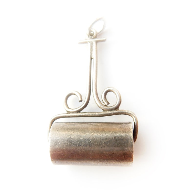 Vintage Sterling Silver Moving Garden Roller Charm