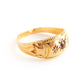 Victorian 18ct Gold Garnet Diamond Starburst Ring US Size 6 UK N