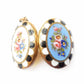 Victorian Goldplated Enamel Flower Bouquet Locket