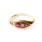 Antique 18ct Gold Ruby & Diamond Ring Size 7.5