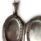 Vintage Sterling Silver Engraved Photo Locket Necklace