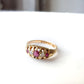 18ct Gold Antique Diamond & Ruby Ring US Size 6