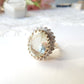 Vintage 9ct Gold Brazilian Green Amethyst & Diamond Ring US Size 6.5 UK N 1/2