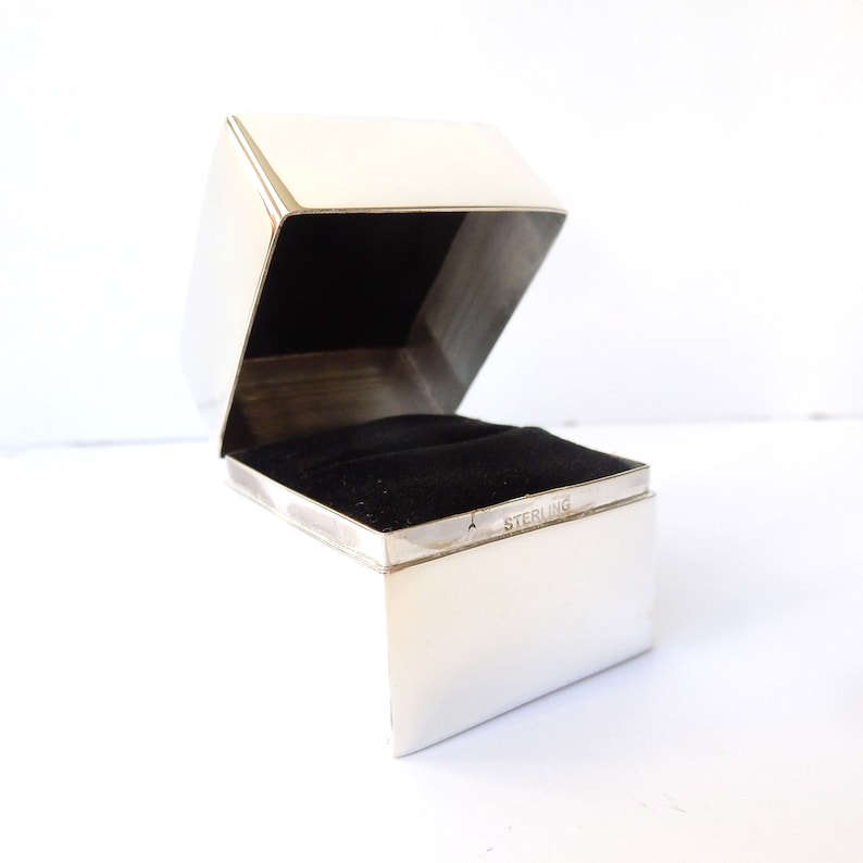 Luxury Sterling Silver Engagement Ring Presentation Gift Box