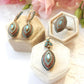 Vintage Sterling Silver Turquoise & Chalcedony Earrings Ring & Pendant Jewellery Set