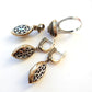 Vintage Sterling Silver Turquoise & Chalcedony Earrings Ring & Pendant Jewellery Set