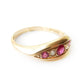 Antique 18ct Gold Ruby & Diamond Ring US Size 7.5 UK P 1/2