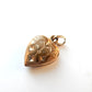 Antique Rolled Gold Hand Chased Heart Charm