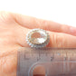Vintage 9ct Gold Brazilian Green Amethyst & Diamond Ring US Size 6.5 UK N 1/2