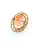 Antique Rolled Gold Shell Cameo Brooch