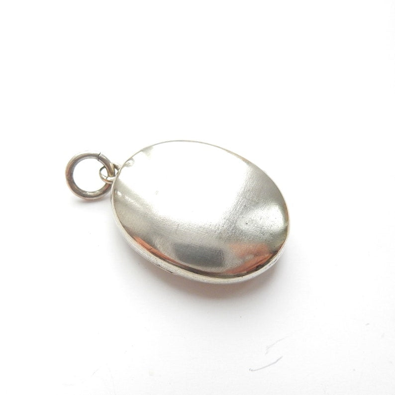 Antique Victorian Solid Silver Hand Chased Locket