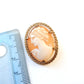 Antique Rolled Gold Shell Cameo Brooch