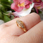 Art Deco 18ct Gold Diamond Five Stone Ring US SIZE 6 1/4 UK N 1/2