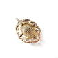 Edwardian Rolled Gold Amethyst Filigree Openwork Pendant