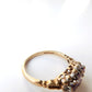 Vintage 9ct Gold Amethyst & Diamond Ring US Size 5.5 UK L 1/2