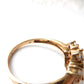 Antique 14ct Gold Opal Flower Ring US Size 11.5 UK Y