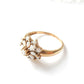Antique 14ct Gold Opal Flower Ring US Size 11.5 UK Y