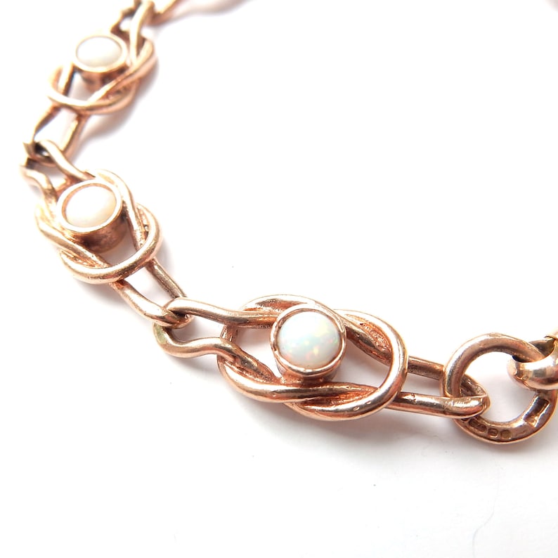 Isabel Crystal Swirl Opal Gemstone Fashion Ring in Rose Gold  Jewolite