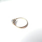 Vintage 9k Gold Cornflower Sapphire Diamond Ring US Size 5 UK K 1/2