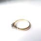 Art Deco 18ct Gold Diamond Ring US Size 5 UK K 1/2