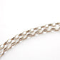Vintage Sterling Silver Belcher Chain Necklace with T Bar 18" (5.1grams)