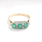 Vintage 18ct Gold Emerald & Diamond Ring US Size 7 3/4 UK Q