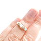 Antique Edwardian Opal & Diamond Ring US Size 4.5 UK J 1/2