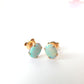 Vintage 9ct Gold Opal Stud Earrings