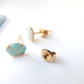 Vintage 9ct Gold Opal Stud Earrings
