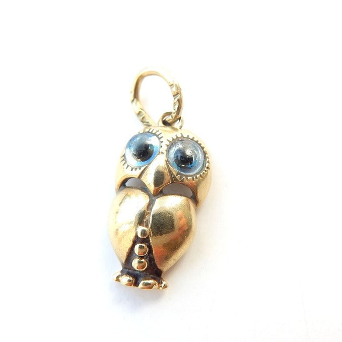 Vintage 14ct Gold Owl Charm