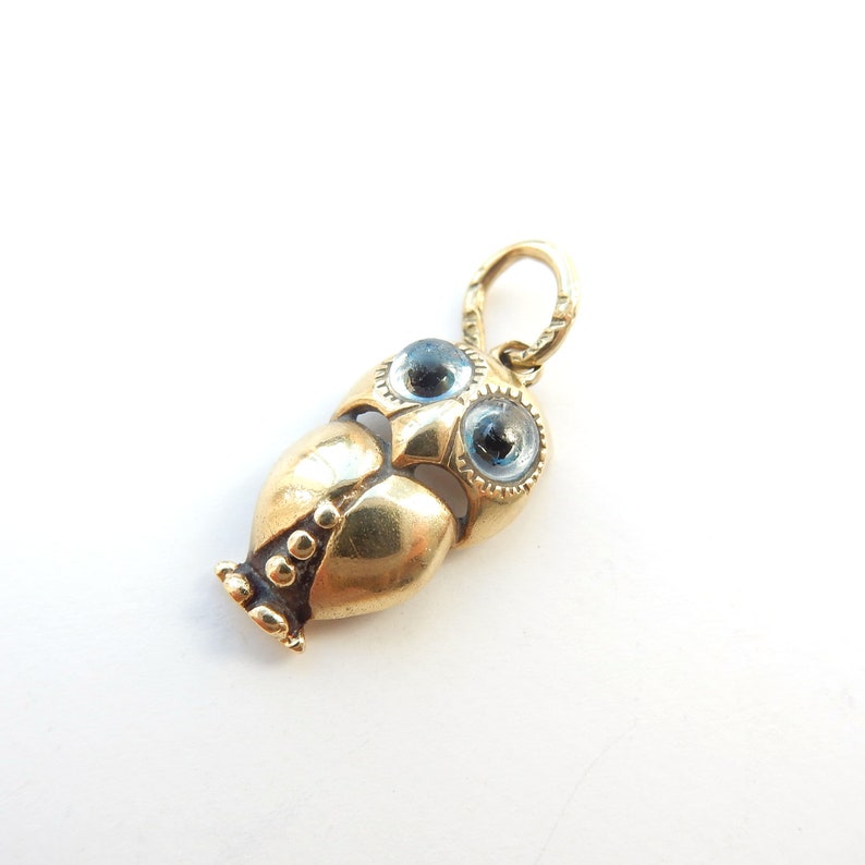 Vintage 14ct Gold Owl Charm