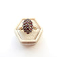 Vintage 9ct Gold Garnet Cluster Ring US Size 8 UK R