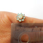 Vintage 9ct Gold Opal Daisy Ring US Size 5 UK L