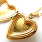 Vintage Gold Filled Vargas Heart Locket & Chain