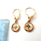Vintage 14ct Rolled Gold Three Leaf Clover Earrings K&L Jewellery