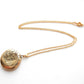 Vintage Rolled Gold Circle Locket & Chain