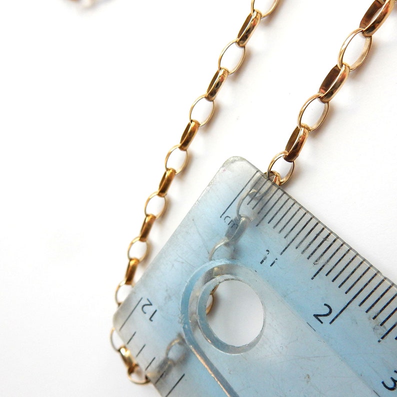 Vintage 9ct Gold Belcher Link Chain Necklace 21" 7.9grams