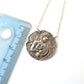 Art Nouveau Sterling Silver Repousee Coin Necklace