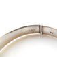 Vintage Sterling Silver Etched Bangle Bracelet Patented
