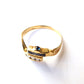 Antique 18ct Gold Diamond & Sapphire Ring US Size 6 3/4 UK O