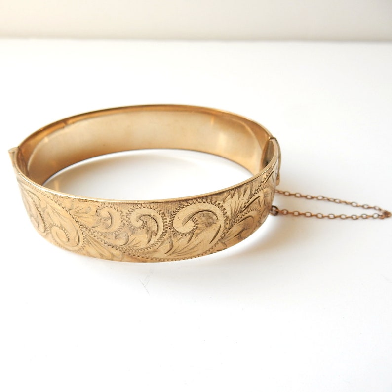 Vintage 9ct Rolled Gold Bracelet Bangle – MillysMarvels