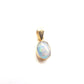 Vintage 14ct Gold Black Opal Pendant Charm (0.7grams)
