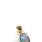 Vintage 14ct Gold Black Opal Pendant Charm (0.7grams)