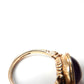 Vintage 9ct Gold Amethyst Cabochon Ring US Size 4.5 UK J