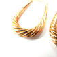 Vintage 9ct Gold Creole Earrings