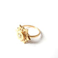 Victorian 9ct Gold Etruscan Star Ring US Size 6 3/4 UK O
