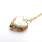 Vintage 10k Gold Filled Vargas Heart Locket Necklace