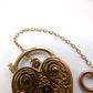 Antique Chased 9ct Gold Heart Padlock Catch Charm Clasp (4grams)