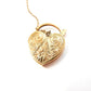 Antique Chased 9ct Gold Heart Padlock Catch Charm Clasp (4grams)