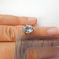 Vintage 9ct Gold Created Blue Spinel Filigree Ring